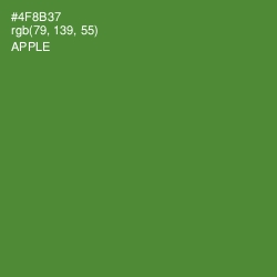 #4F8B37 - Apple Color Image