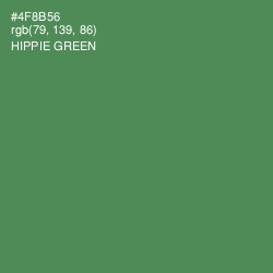 #4F8B56 - Hippie Green Color Image