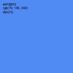 #4F8BF2 - Cornflower Blue Color Image
