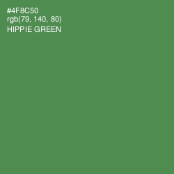 #4F8C50 - Hippie Green Color Image