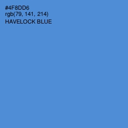 #4F8DD6 - Havelock Blue Color Image