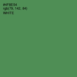 #4F8E54 - Hippie Green Color Image