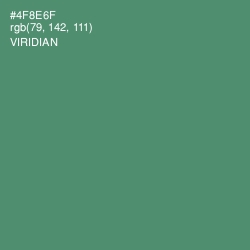 #4F8E6F - Viridian Color Image