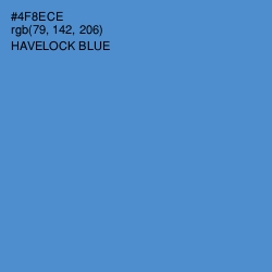 #4F8ECE - Havelock Blue Color Image