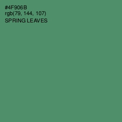 #4F906B - Spring Leaves Color Image