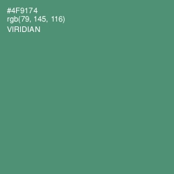 #4F9174 - Viridian Color Image