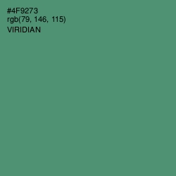 #4F9273 - Viridian Color Image