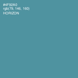 #4F92A0 - Horizon Color Image