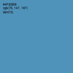 #4F93BB - Hippie Blue Color Image