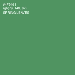 #4F9461 - Spring Leaves Color Image
