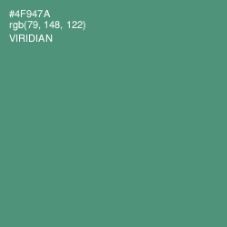 #4F947A - Viridian Color Image