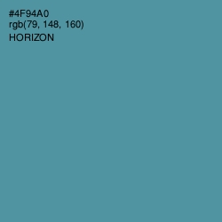 #4F94A0 - Horizon Color Image