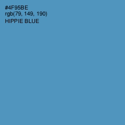 #4F95BE - Hippie Blue Color Image