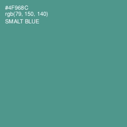 #4F968C - Smalt Blue Color Image