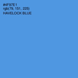 #4F97E1 - Havelock Blue Color Image