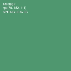 #4F986F - Spring Leaves Color Image