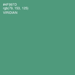 #4F997D - Viridian Color Image