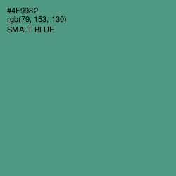 #4F9982 - Smalt Blue Color Image