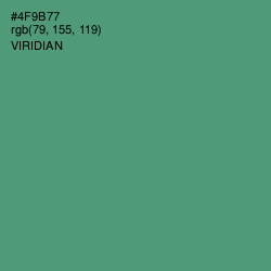 #4F9B77 - Viridian Color Image