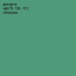 #4F9B79 - Viridian Color Image