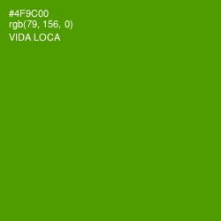 #4F9C00 - Vida Loca Color Image