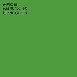 #4F9C40 - Hippie Green Color Image