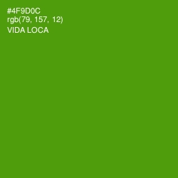 #4F9D0C - Vida Loca Color Image