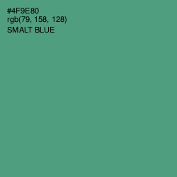 #4F9E80 - Smalt Blue Color Image