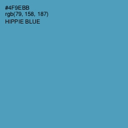 #4F9EBB - Hippie Blue Color Image
