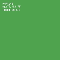 #4FA24E - Fruit Salad Color Image