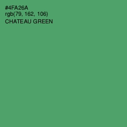 #4FA26A - Chateau Green Color Image
