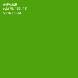 #4FA30B - Vida Loca Color Image