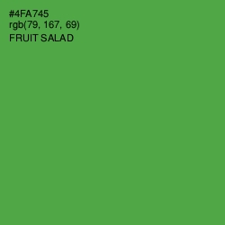 #4FA745 - Fruit Salad Color Image