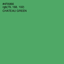 #4FA866 - Chateau Green Color Image