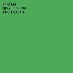 #4FA95A - Fruit Salad Color Image