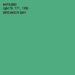 #4FAB80 - Breaker Bay Color Image