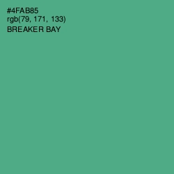 #4FAB85 - Breaker Bay Color Image