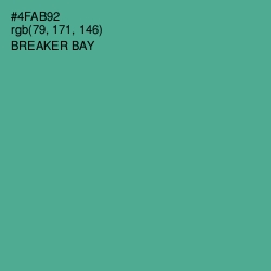 #4FAB92 - Breaker Bay Color Image