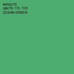 #4FAC70 - Ocean Green Color Image
