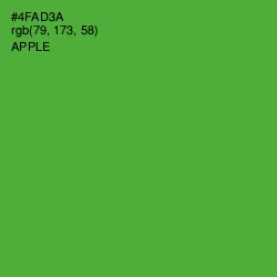 #4FAD3A - Apple Color Image