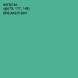 #4FB194 - Breaker Bay Color Image