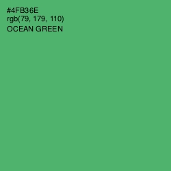 #4FB36E - Ocean Green Color Image