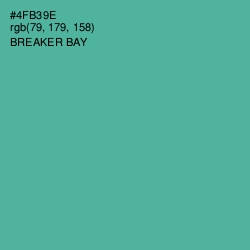 #4FB39E - Breaker Bay Color Image