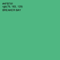 #4FB781 - Breaker Bay Color Image