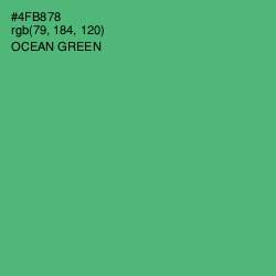 #4FB878 - Ocean Green Color Image