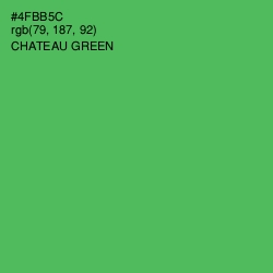 #4FBB5C - Chateau Green Color Image