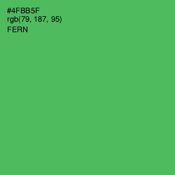 #4FBB5F - Fern Color Image