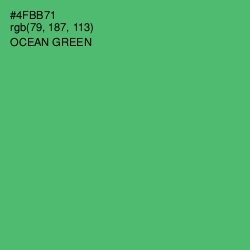 #4FBB71 - Ocean Green Color Image