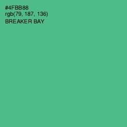 #4FBB88 - Breaker Bay Color Image