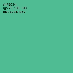 #4FBC94 - Breaker Bay Color Image